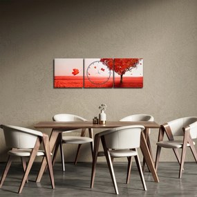 Tablou - Copacul iubirii (cu ceas) (90x30 cm)