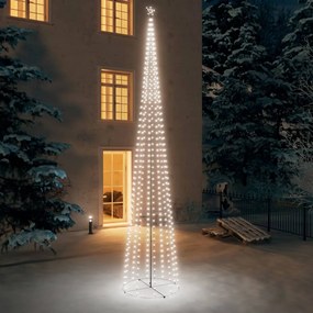 Decoratiune brad Craciun conic 752 LED-uri alb rece 160x500 cm 1, Alb rece, 160 x 500 cm, straight led style