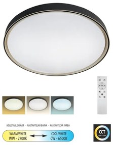 Plafonieră LED dimabilă EBRO LED/36W/230V 2700-6500K + telecomandă