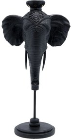Suport lumanari Elephant Head Negru 49cm