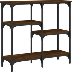 vidaXL Măsuță consolă, stejar maro, 80x29x75 cm, lemn prelucrat