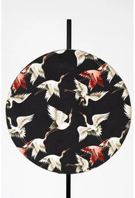 Veioză neagră cu abajur textil (înălțime 71 cm) Jaylee – White Label