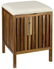 Coș de rufe în culoare naturală închisă din lemn 38 l Fondi – Wenko