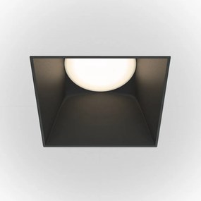 Spot incastrabil design tehnic Share alb, negru 7,5x7,5cm