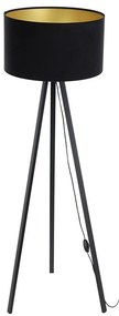 Lampă de podea STANDART 1xE27/60W/230V negru/wenge
