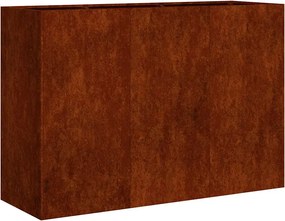 vidaXL Jardinieră Rusty 120x40x80 cm Oțel pentru intemperii
