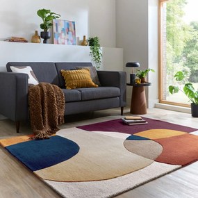 Covor mov țesut manual din lână 120x170 cm Glow Purple Multi – Flair Rugs