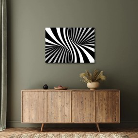 Tablou abstract cu dungi de zebră (70x50 cm)