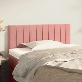 346241 vidaXL Tăblie de pat, roz, 90x5x78/88 cm, catifea