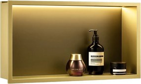 RAFT BAIE INCASTRAT PERETE LED 30x60 brush gold