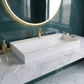 Lavoar pentru blat GOYA 100 cm alb