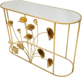 Masă consolă aurie 40x120 cm Flow – Mauro Ferretti