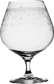 Pahar de bere din sticlă, transparent, cu model în spirală gravat, 660 ml, 17 x 11 cm, „Joséphine”