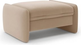 Taburet maro cu tapițerie din catifea Georgia – Micadoni