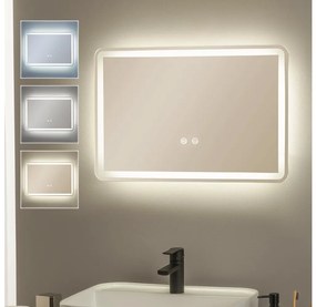 Brilagi - Oglindă de baie BELLA LED, încălzită, cu iluminare LED integrată și funcție dimmer, 12W/230V, 40x60 cm, IP44