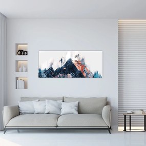 Tablou - Pădure, abstrecție (120x50 cm)