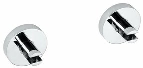 SAPHO XR009 X-Round suporturi pentru rafturi dinsticlă 8 mm, argintiu