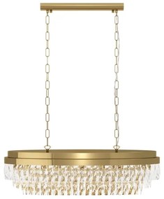 Lustră pe lanț Eglo 39462 VALPARAISO 10xE14/40W/230V auriu