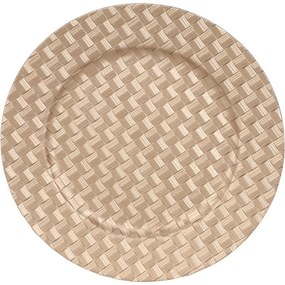 Suport cu farfurie Golden Weaving, 33 cm
