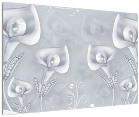 Tablou - Flori de perle (90x60 cm)