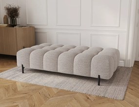 Taburet Tapitat cu Picioare Ferivo, 140x70x40cm, beige bouclé – Royal 04