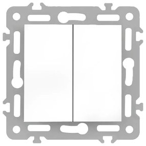 Nova comutator candelabru 10A 250V fără cadru 105 alb