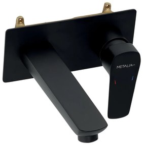 Baterie de lavoar pentru instalare ascunsă Novaservis METALIA ECO negru mat