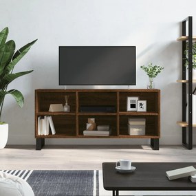 827003 vidaXL Comodă TV, stejar maro, 103,5x30x50 cm, lemn compozit