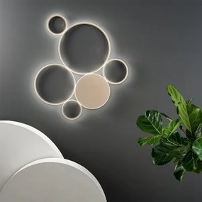 Ondaluce - Lampă de tavan LED dimabilă POIS LED/68W/230V aurie