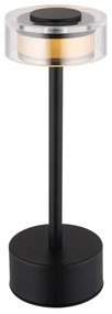 Lampă LED dimabilă de masă Globo 21026S SHIRA LED/2,5W/3,7V 2700/4000/6500K negru