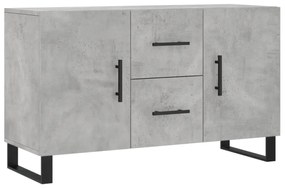 vidaXL Dulap, gri beton, 100x36x60 cm, lemn compozit