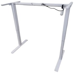 TerrA2DS - cadrul de birou reglabil electric -1 motor (Culoare profil: Alb)