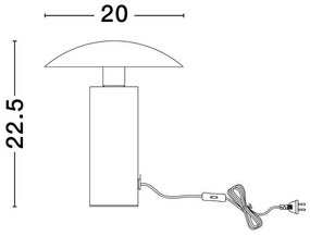 Veioza/Lampa LED de masa decorativa KARPOS alama aurie