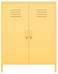 Dulap metalic galben Novogratz Cache, 80 x 102 cm