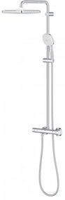 Coloana de dus cu termostat, Grohe Tempesta Cube 250, cu 1 tip de jet, crom, 26689001