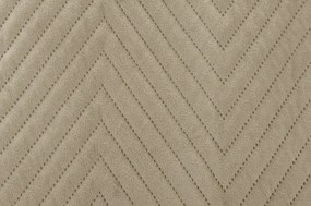 Cuvertura de pat bej din catifea ARROW VELVET Dimensiune: 200 x 220 cm
