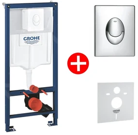Grohe Rapid SL 4 in 1 Set rezervor incastrat GD2 si clapeta de actionare rotunda