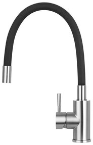 Concept BDC7138 - Baterie pentru chiuvetă cu pipă flexibilă, crom lucios/negru