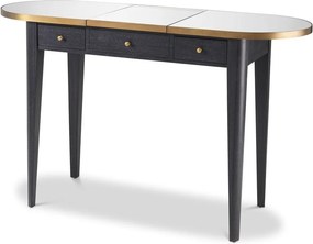 Masa de machiaj design elegant LUX Toulouse, gri carbune 114436 HZ