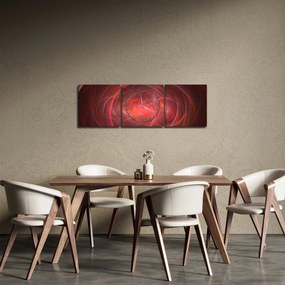 Tabloul modern abstract (cu ceas) (90x30 cm)