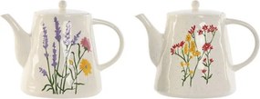 Set 2 ceainice din porțelan cu motive florale, 900 ml, 22×14×16,5 cm, „Bloom"