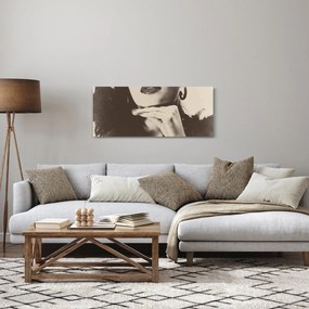 Tablou - Vintage, poza unei femei (120x50 cm)