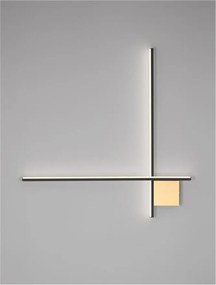 Aplica de perete cu lumina ambientala LED Cross 80cm