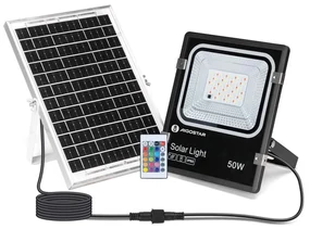 Proiector LED RGB solar dimabil Aigostar LED/50W/3,2V IP66 + telecomandă