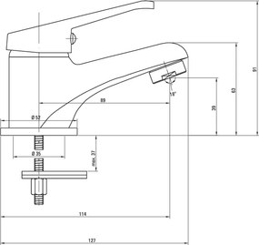 Lobo Baterie pentru chiuvetă Finisaj: Crom BYU_020M