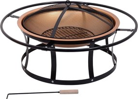 Coș pentru foc, cu capac Cattara Etna, ø 61 cm