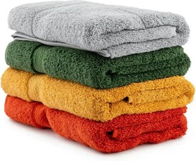 Set 4 prosoape baie 317HBY3333, multicolor, bumbac, 50x100 cm