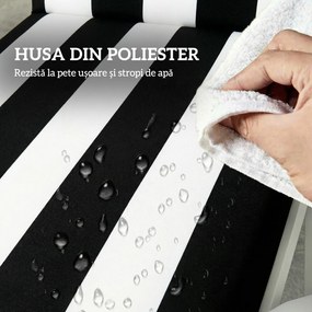 Outsunny perne impermeabile pentru mobilier de piscină, perne mari pentru șezlonguri, perne șezlonguri de exterior | Aosom Romania