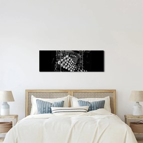 Tablou - Desen în stilul lui Banksy (cu ceas) (90x30 cm)
