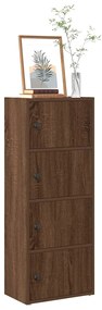 vidaXL Bibliotecă, stejar maro, 40x24x102 cm, lemn prelucrat